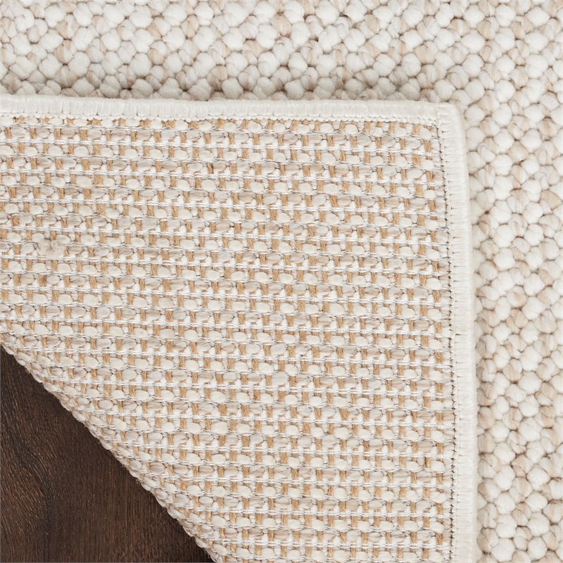 Nourison Home Textured Home 9' x 12' Ivory Beige   Area Rug