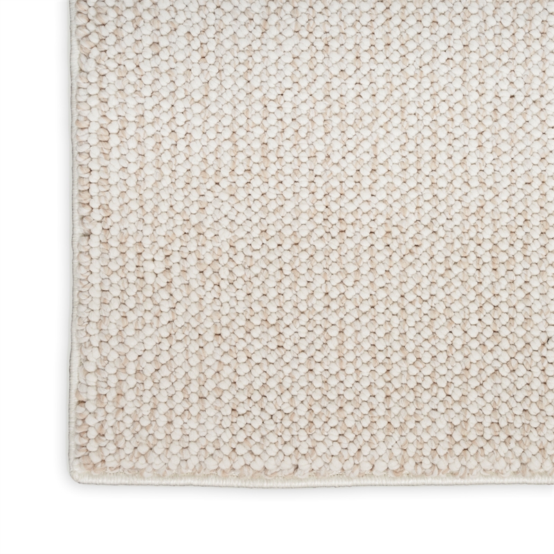 Nourison Home Textured Home 9' x 12' Ivory Beige   Area Rug