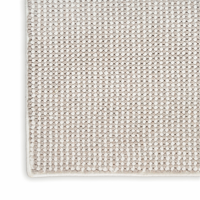 Nourison Home Textured Home 9' x 12' Ivory Mocha   Area Rug