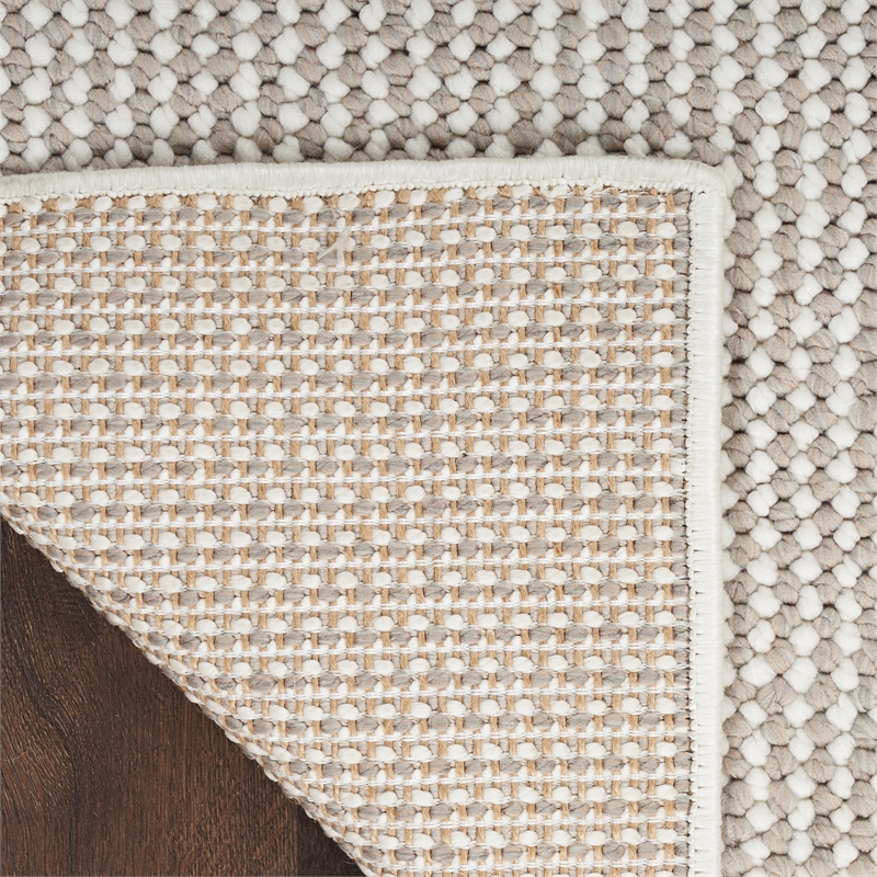 Nourison Home Textured Home 6' Runner Ivory Mocha   Area Rug