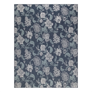 Nourison Home Garden Oasis  9' x 12' Navy   Area Rug