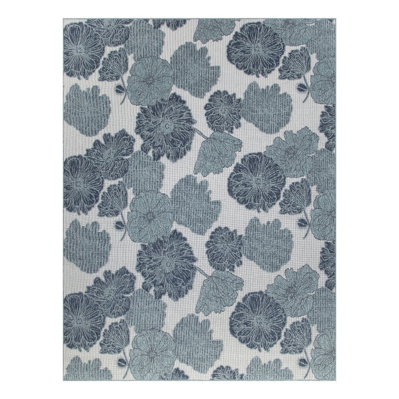 Nourison Home Garden Oasis  9' x 12' Blue   Area Rug
