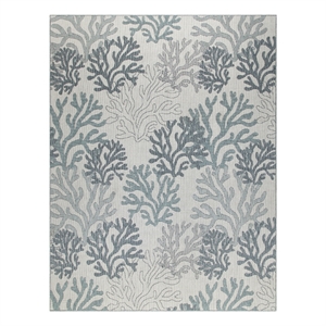 Nourison Home Garden Oasis  9' x 12' Blue   Area Rug