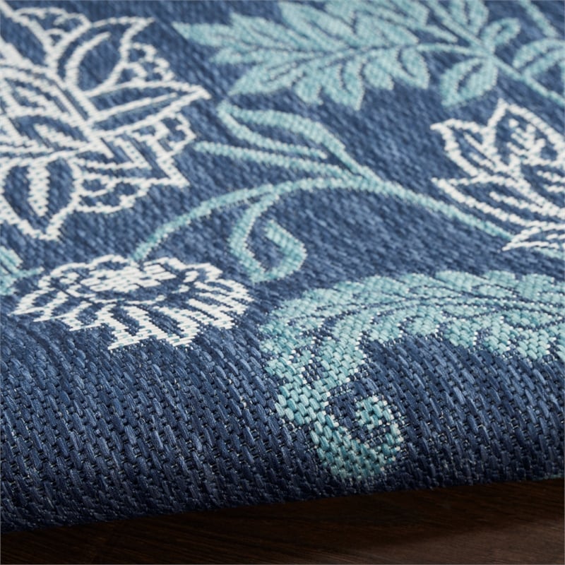 Nourison Home Garden Oasis  8' x 10' Navy   Area Rug