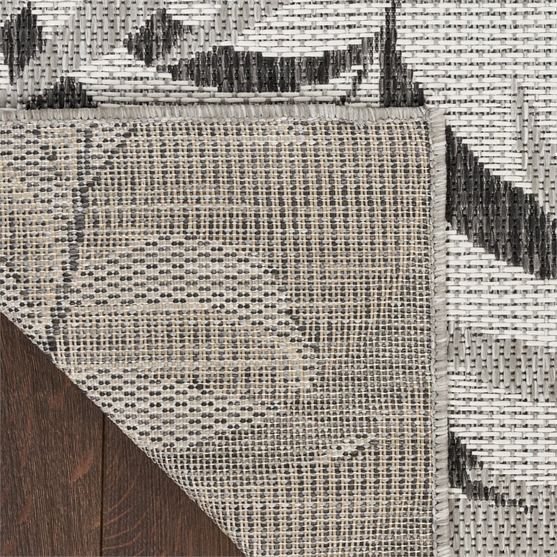 Nourison Home Garden Oasis  9' x 12' Grey   Area Rug