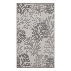 Nourison Home Garden Oasis  3' x 5' Grey   Area Rug