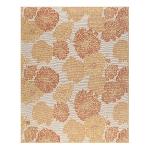 Nourison Home Garden Oasis  9' x 12' Coral   Area Rug