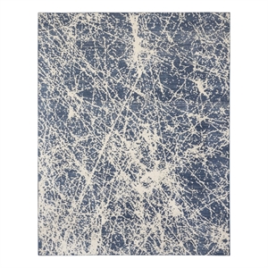 Nourison Splendid 8' x 10' Navy Ivory Fabric Contemporary Area Rug