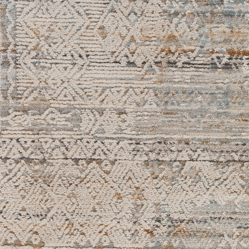 Nourison Nyle 9' x 11' Ivory Multicolor Fabric Transitional Area Rug