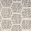 Nourison Reversible Indoor Outdoor 6' x 9' Gray Fabric Contemporary Area Rug
