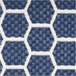 Nourison Reversible Indoor Outdoor 6' x 9' Navy Fabric Contemporary Area Rug