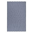 Nourison Reversible Indoor Outdoor 6' x 9' Navy Fabric Contemporary Area Rug