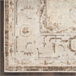 Nourison Astra Machine Washable Center medallion Beige Fabric Area Rug (2' x 4')