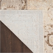 Nourison Astra Machine Washable Center medallion Beige Fabric Area Rug (2' x 4')