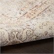 Nourison Astra Machine Washable Center medallion Beige Fabric Area Rug (2' x 4')