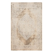 Nourison Astra Machine Washable Center medallion Beige Fabric Area Rug (2' x 4')