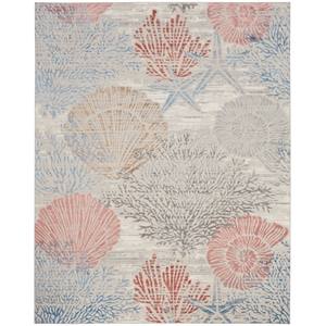 Nourison Pompeii Nature-inspired Multicolor Fabric Area Rug (8' x 10')