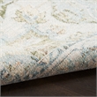 Nourison Astra Machine Washable Center medallion Blue Green  Area Rug (2' x 4')