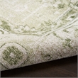 Nourison Astra Machine Washable Center medallion Ivory Green  Area Rug (2' x 4')