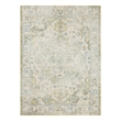 Nourison Astra Machine Washable Center medallion Blue Green  Area Rug (5' x 7')