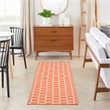 Nourison Reversible Ind/Outd 8' Runner Coral Area Rug