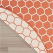 Nourison Reversible Ind/Outd 8' x Round Coral Area Rug