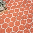 Nourison Reversible Ind/Outd 8' x Round Coral Area Rug