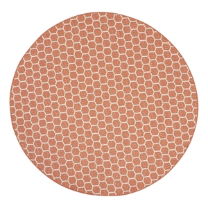 Nourison Reversible Ind/Outd 8' x Round Coral Area Rug
