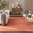 Nourison Reversible Ind/Outd 9' x 12' Coral Area Rug