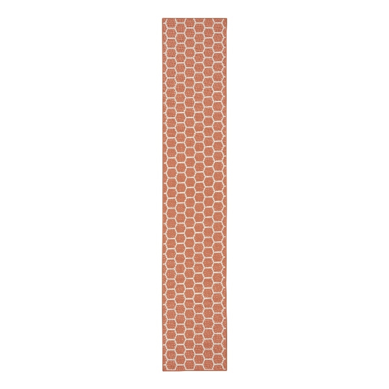 Nourison Reversible Ind/Outd 12' Runner Coral Area Rug