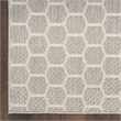 Nourison Reversible Ind/Outd 8' x 10' Grey Area Rug