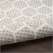 Nourison Reversible Ind/Outd 8' x 10' Grey Area Rug