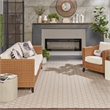 Nourison Reversible Ind/Outd 8' x 10' Grey Area Rug
