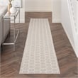 Nourison Reversible Ind/Outd 12' Runner Grey Area Rug
