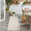 Nourison Reversible Ind/Outd 6' Runner Grey Area Rug