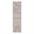 Nourison Reversible Ind/Outd 6' Runner Grey Area Rug