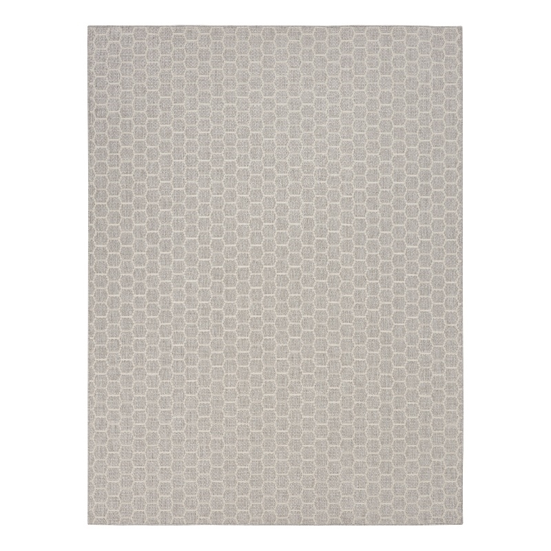 Nourison Reversible Ind/Outd 9' x 12' Grey Area Rug