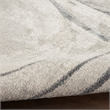 Nourison Astra Machine Washable 7' x 9' Silver Blue Area Rug