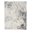Nourison Astra Machine Washable 7' x 9' Silver Blue Area Rug