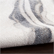 Nourison Astra Machine Washable 7' x 9' Ivory Grey Area Rug