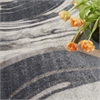 Nourison Astra Machine Washable 7' x 9' Ivory Grey Area Rug