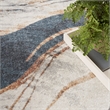 Nourison Astra Machine Washable 7' x 9' Ivory Blue Area Rug