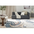 Nourison Astra Machine Washable 7' x 9' Ivory Blue Area Rug