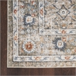 Nourison Astra Machine Washable 7' x 9' Gold Grey Area Rug