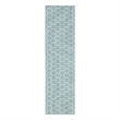 Nourison Reversible Ind/Outd 6' Runner Aqua Area Rug