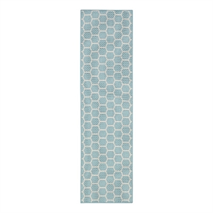 Nourison Reversible Ind/Outd 8' Runner Aqua Area Rug