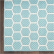 Nourison Reversible Ind/Outd 8' x 10' Aqua Area Rug