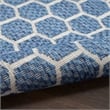 Nourison Reversible Ind/Outd 12' Runner Blue Area Rug