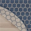 Nourison Reversible Ind/Outd 8' x Round Blue Area Rug