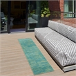 Nourison Essentials 20' Runner Blue Green Area Rug